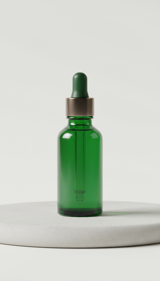 Adaptogenic tincture glass dropper
